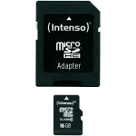 Kartica microSDHC Intenso, 16GB, klasa 10, sa SD-adapterom 3413470