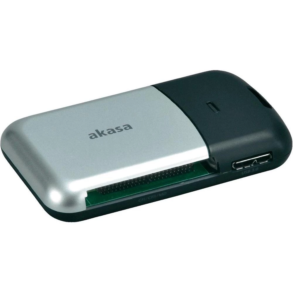 Vanjski višefunkcijski čitač kartica Akasa AK-CR-05U3BK, USB 3.0, crne boje slika