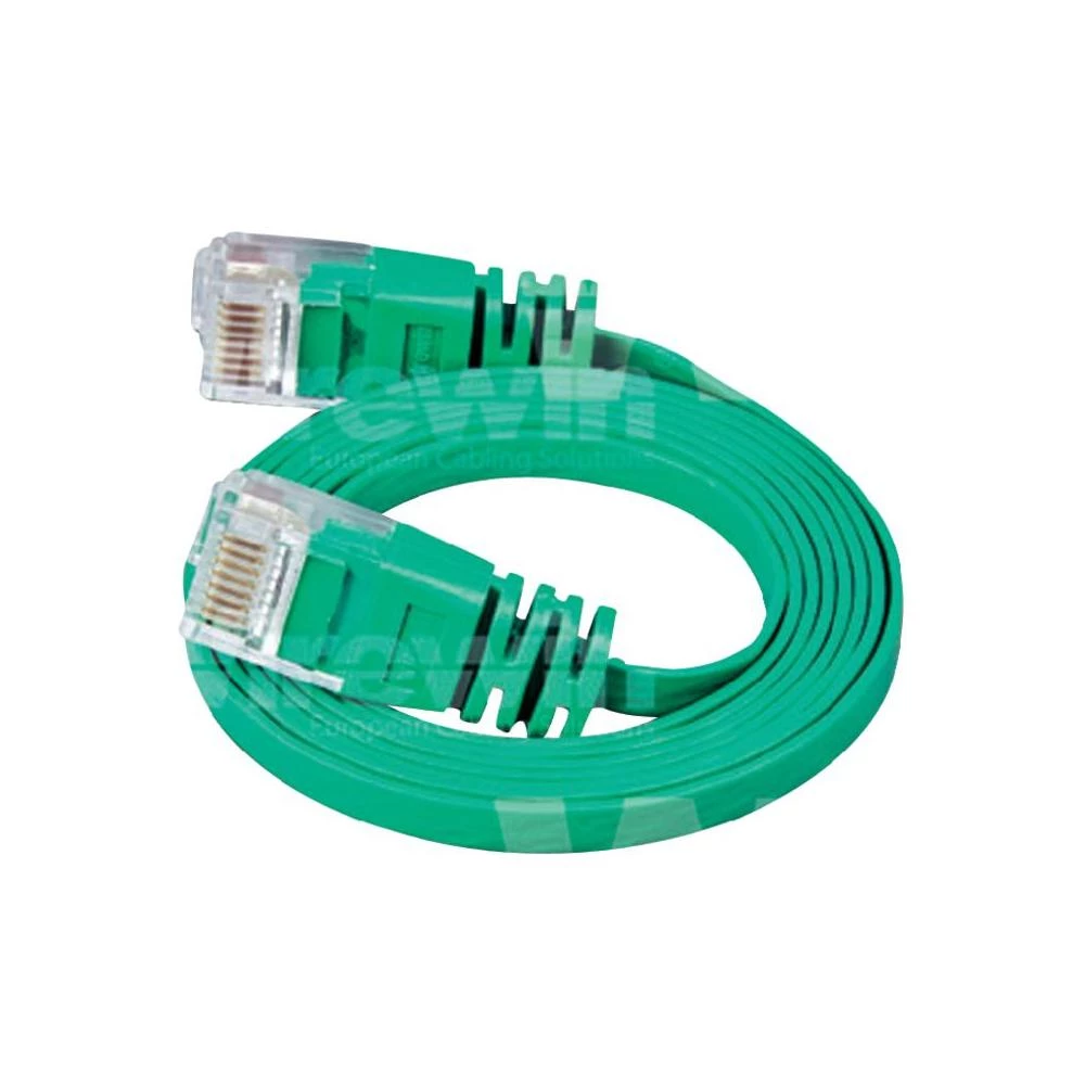 RJ45 mrežni kabel CAT 6 U/UTP [1x RJ45 utikač - 1x RJ45 utikač] 0.50 m zeleni vi slika