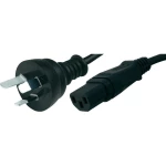 Priključni kabel za rashladne uređaje [ australski utikač - utikač C13] crna 2 m HAWA 1008256