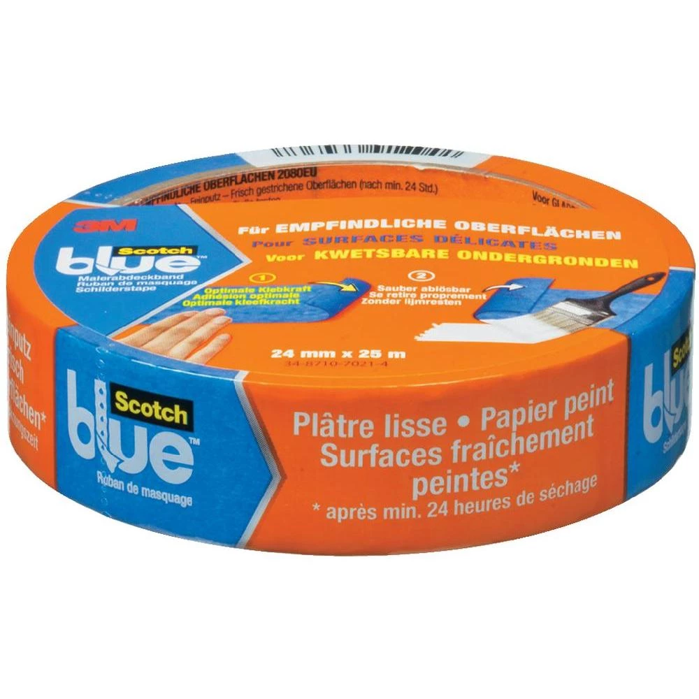 Zaštitna traka 3MScotchBlue 80EU2425, (D x Š) 25 m x 24 mm, plava, 1 kolut 7000 slika