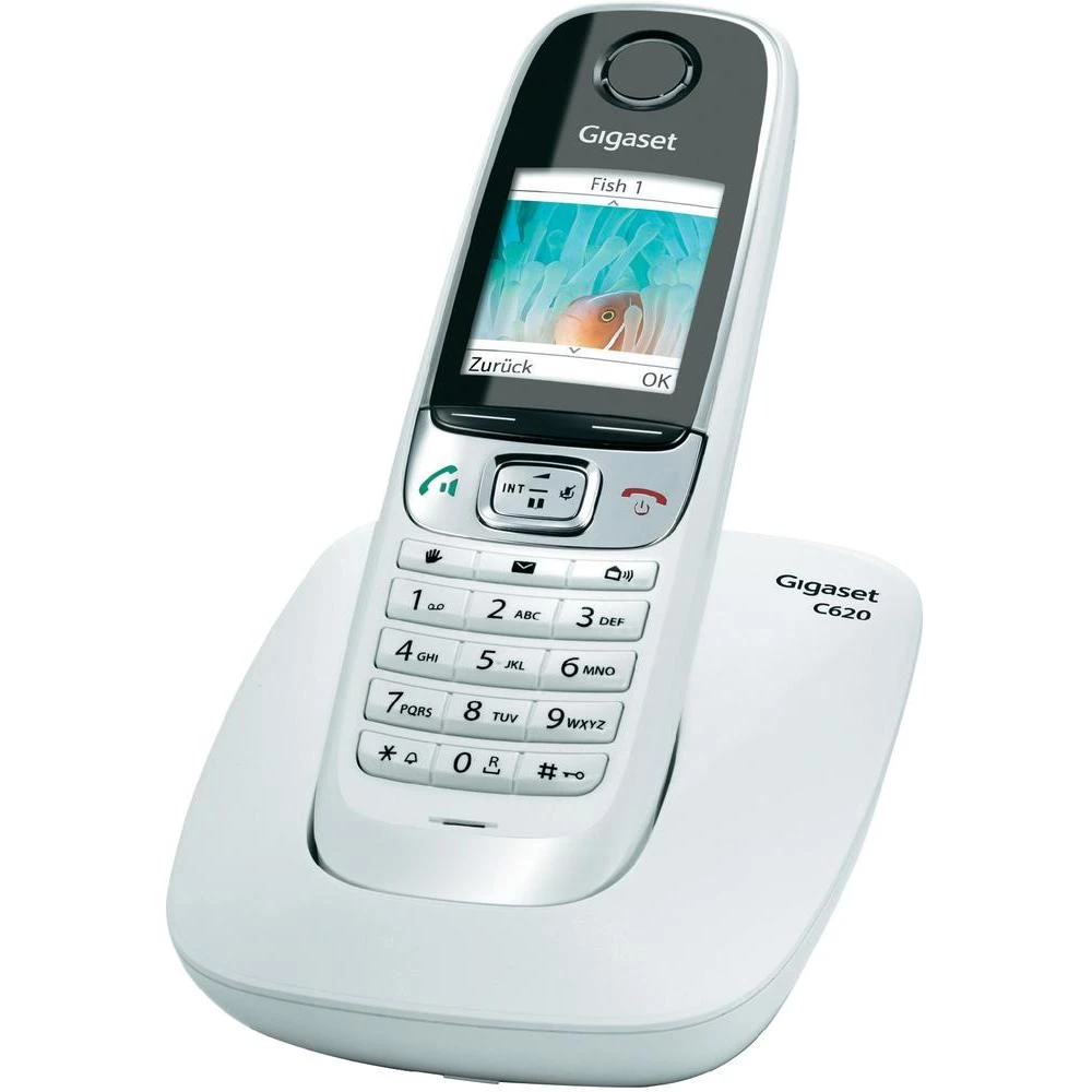 Bežični analogni telefon Gigaset C620 priključak za slušalice, baby alarm ekran slika