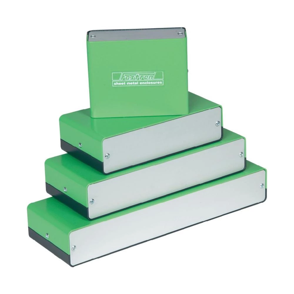 Fastron FSG2084-Univerzalno kućište, aluminij, sivo/zeleno, 200x80x40mm slika