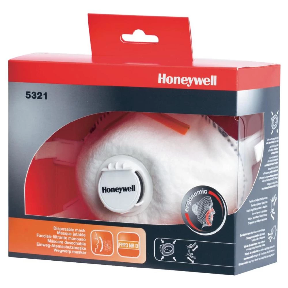 Zaštitna maska Honeywell 5321,1015917, filter klasa/razina zaštite: FFP3D, 1 kom slika