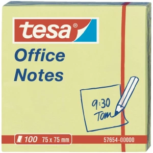 Ljepilni listići Tesa Office Notes, 57654, (D x Š) 75 mm x 75mm, žute boje, komp slika