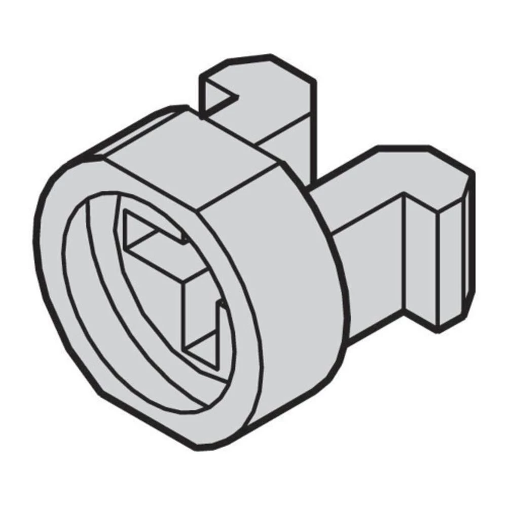 Schroff-Montažni prilagodnik za vijke 21100-464, poliamid, siv slika