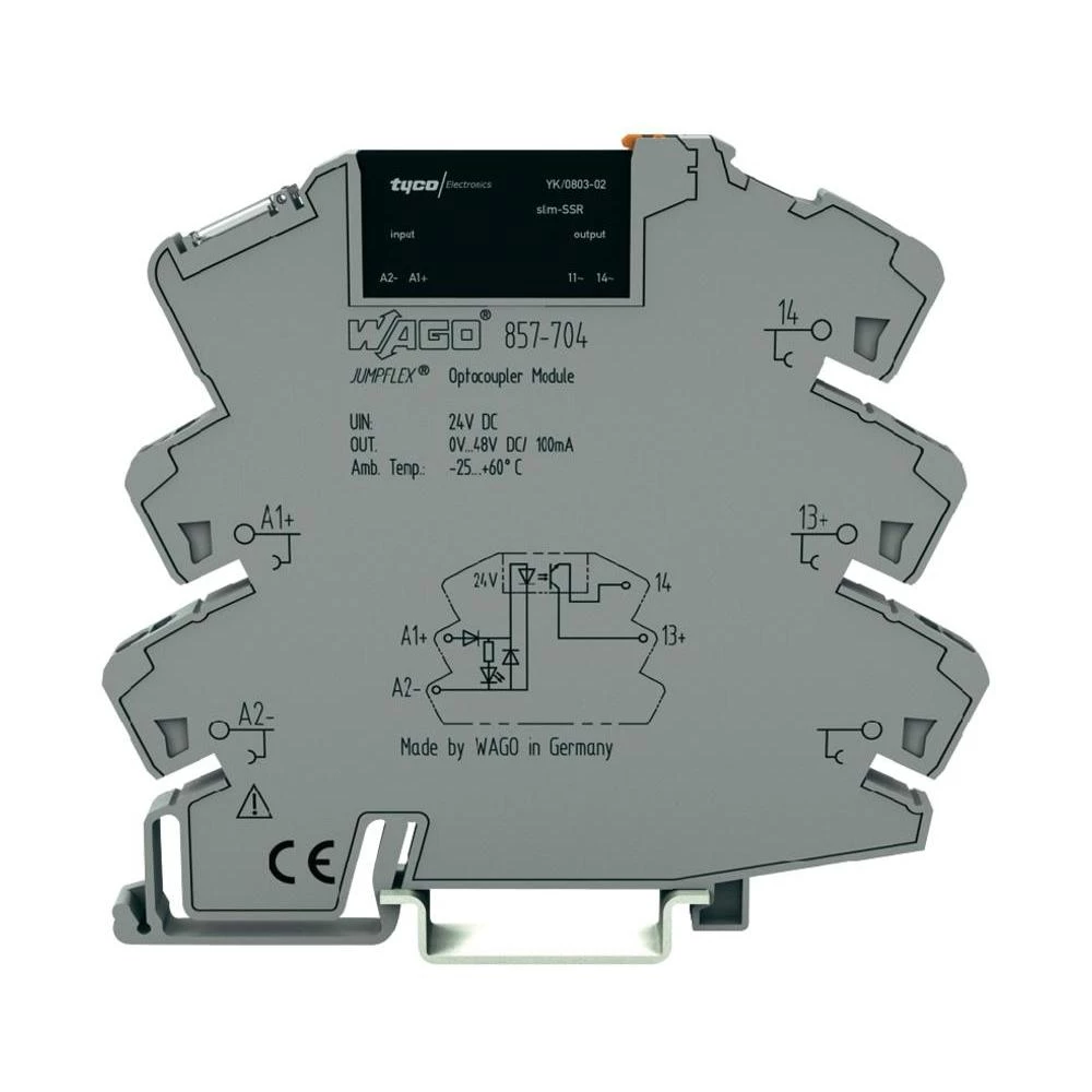 WAGO 857-718 JUMPFLEX®-Priključno podnožje sa Solid-State relejem, 1 radni konta slika