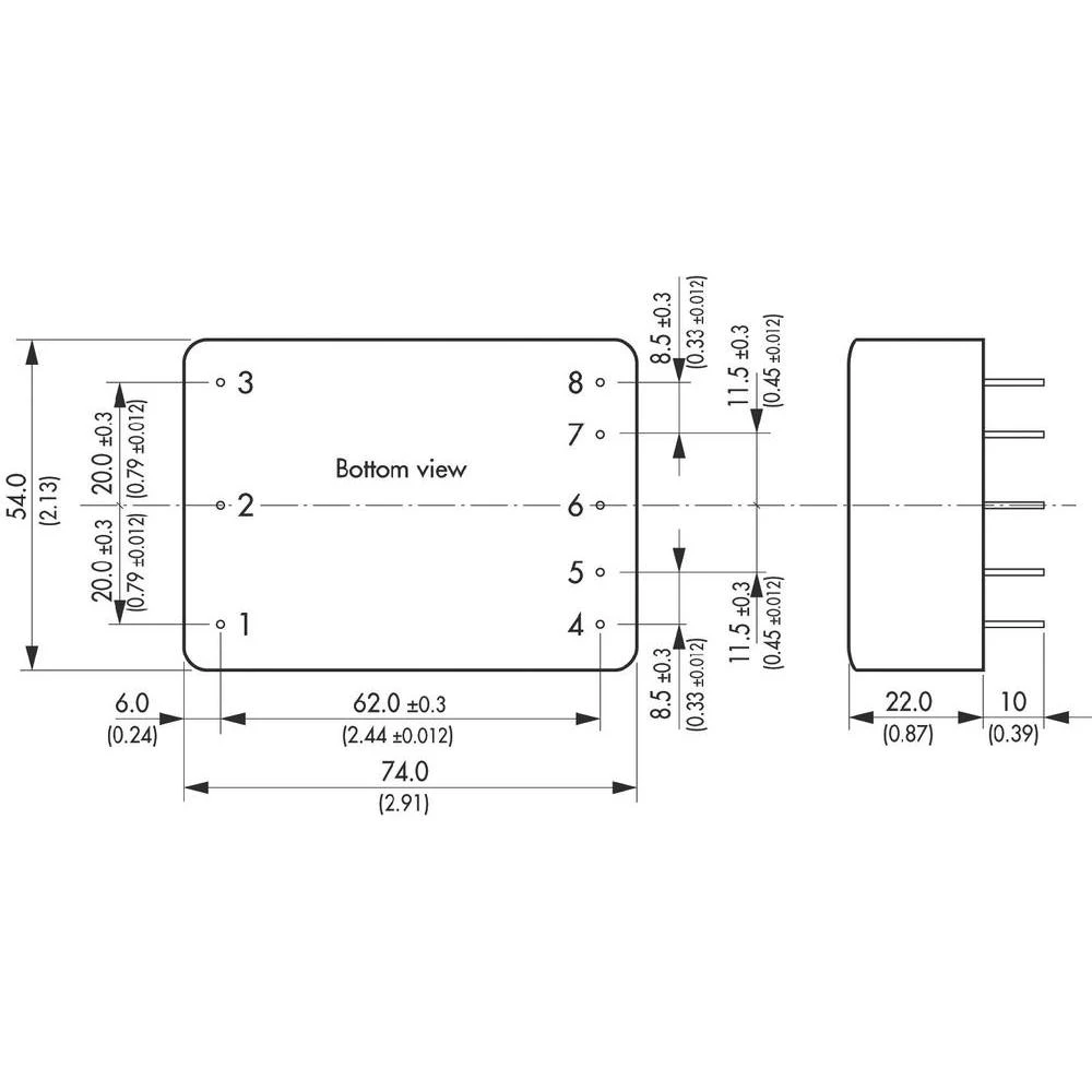 TracoPower TML 15105-Mrežni napajač za tiskano vezje AC/DC, 15 W slika