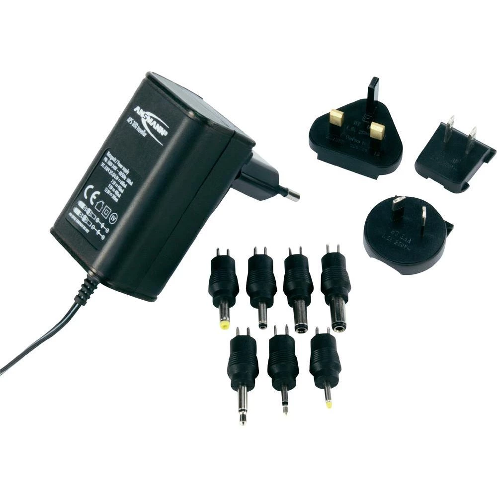 Podesivi utični adapter napajanja Ansmann APS 300 Traveller, 3 V/4,5 V/5 V/6 V/7 slika