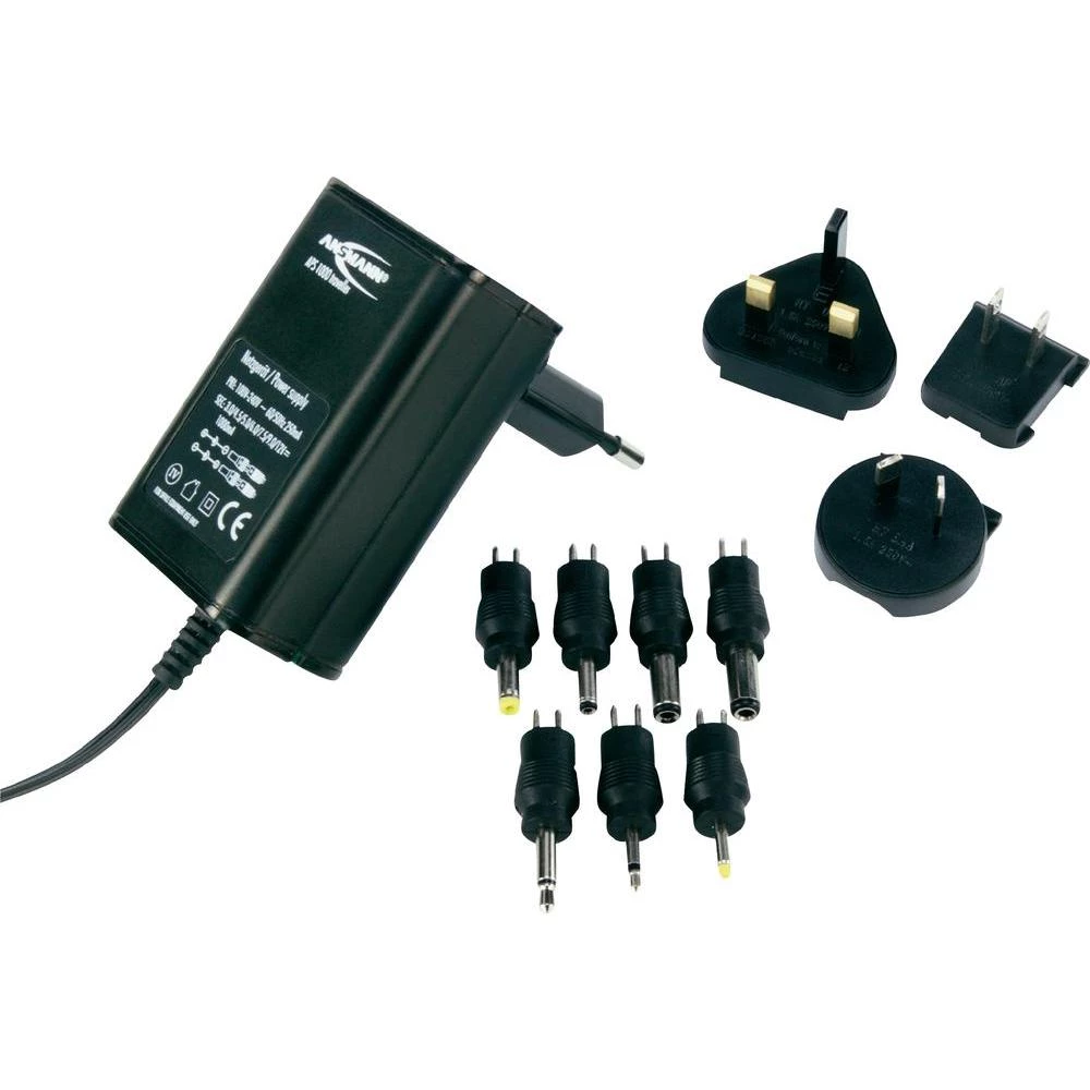Podesivi utični adapter napajanja Ansmann APS 1000 Traveller, 3 V/4,5 V/5 V/6 V/ slika
