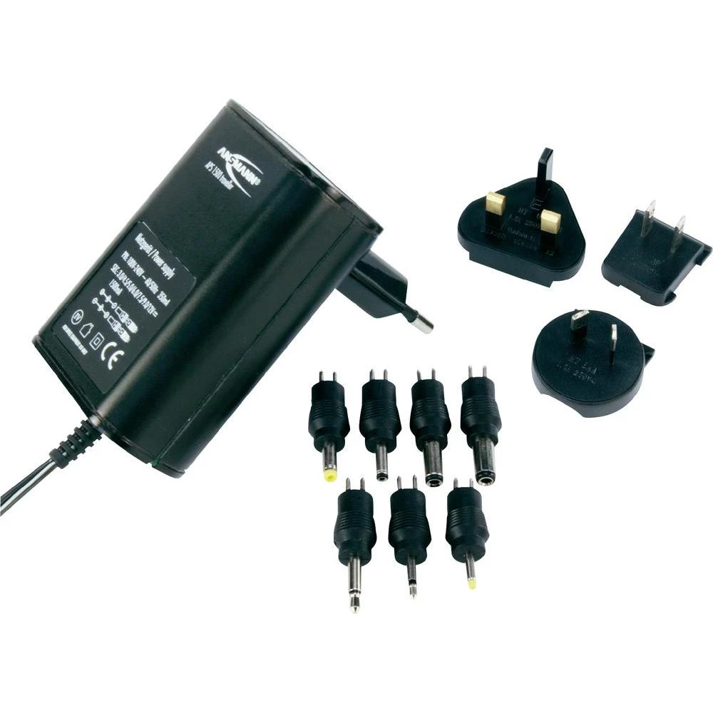 Podesivi utični adapter napajanja Ansmann APS 1500 Traveller, 3 V/4,5 V/5 V/6 V/ slika