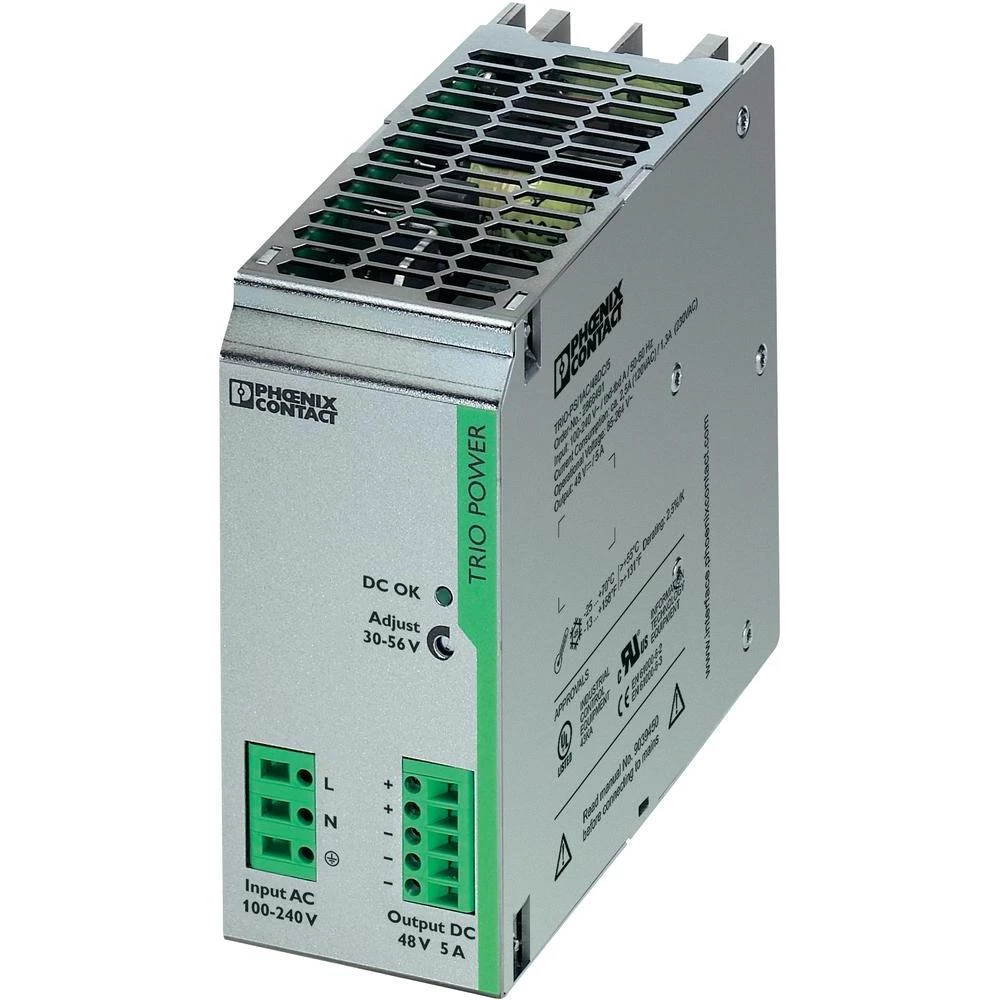 Adapter napajanja za DIN-letvu Phoenix Contact Trio-PS/1AC/48DC/5, 48 V/DC, 5 A, slika