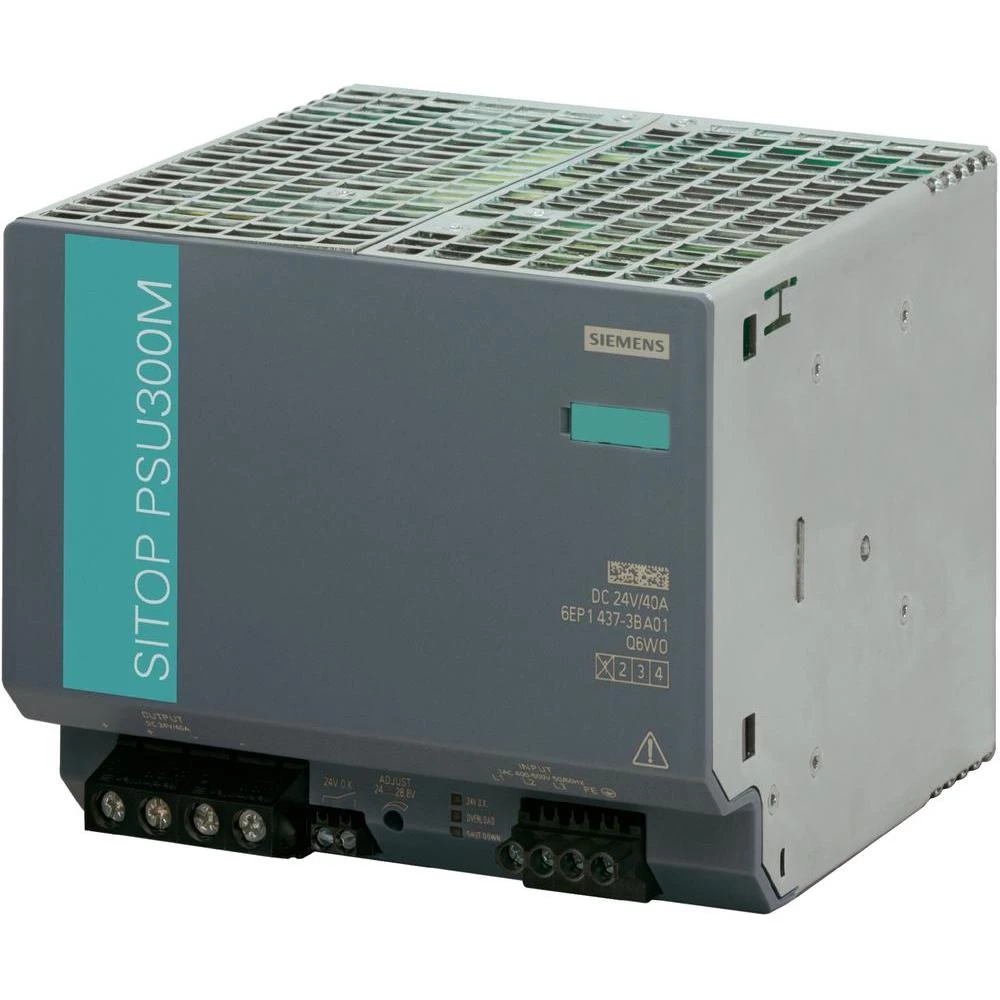 Adapter napajanja za DIN-letvu Siemens Sitop PSU300M 24V/40A, 24 V/DC, 40 A, 960 slika