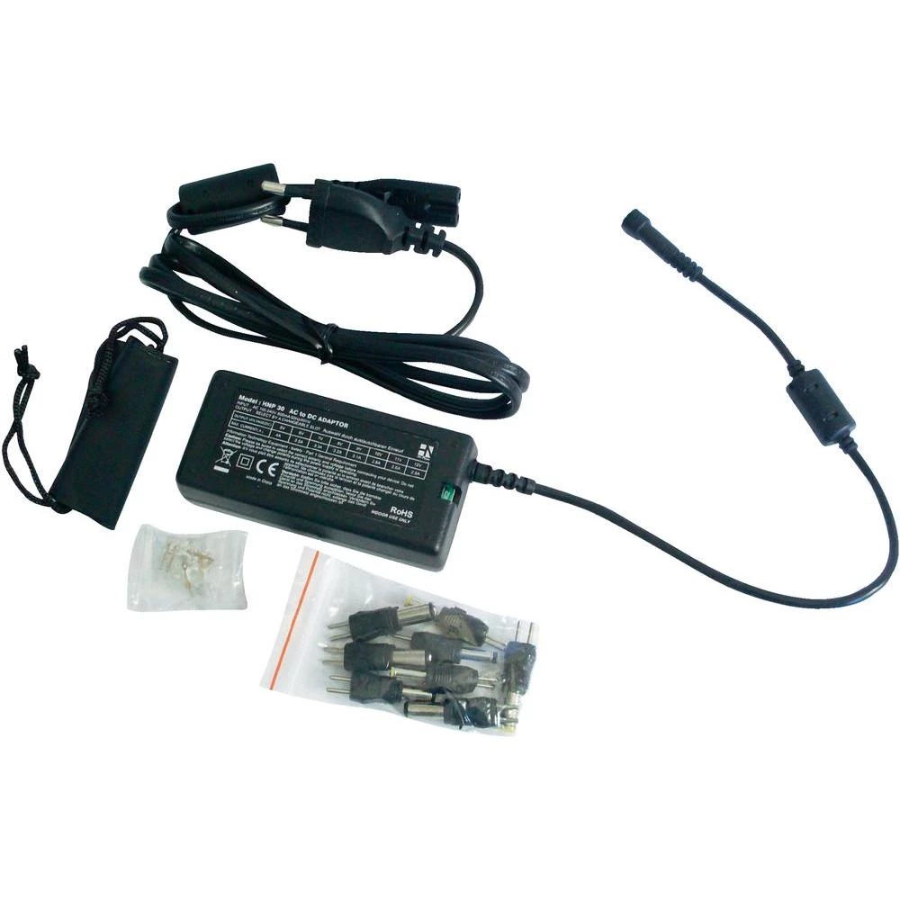 Univerzalni stolni adapter napajanja HNP72-Uni, 5 - 12 V/DC, 30 W HNP30-Uni HN P slika