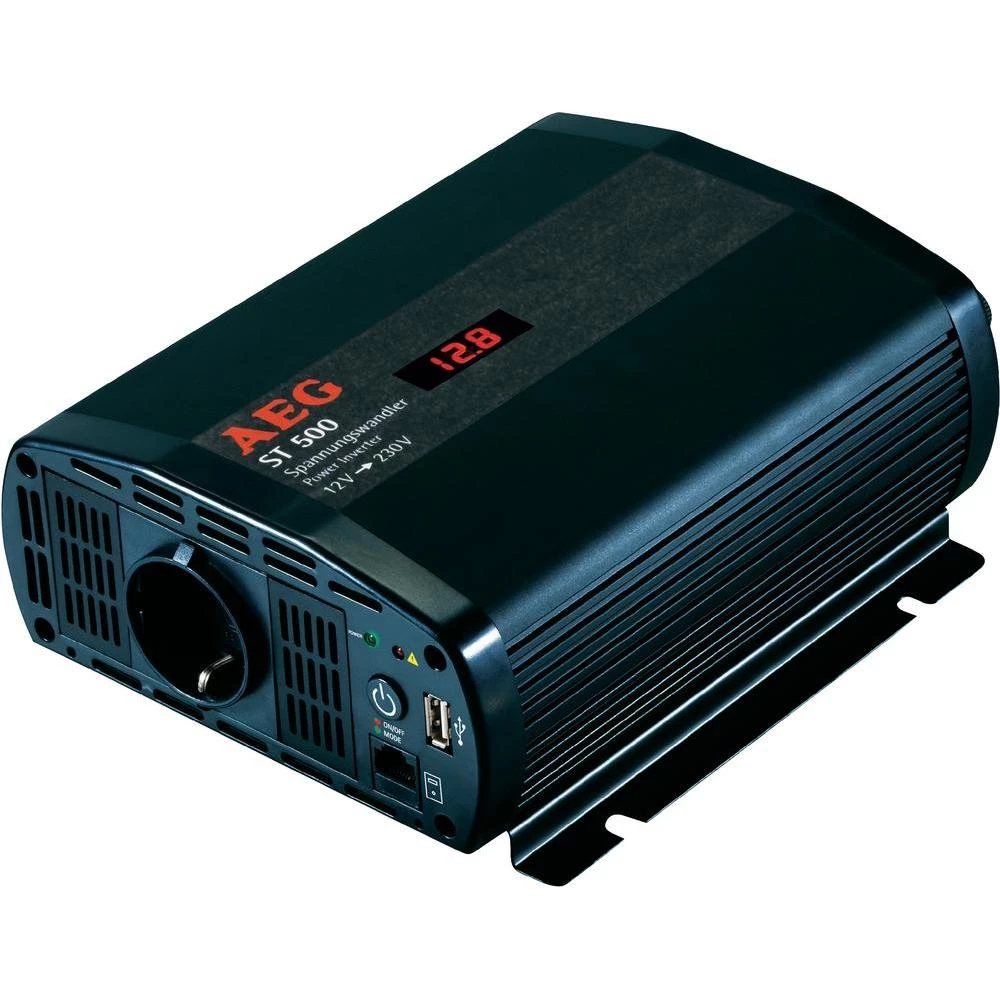 Naponski pretvarač AEG ST 500, 500 W, 12 V/DC(10,5-12,0 V/DC) - 230 V/AC 97115 slika