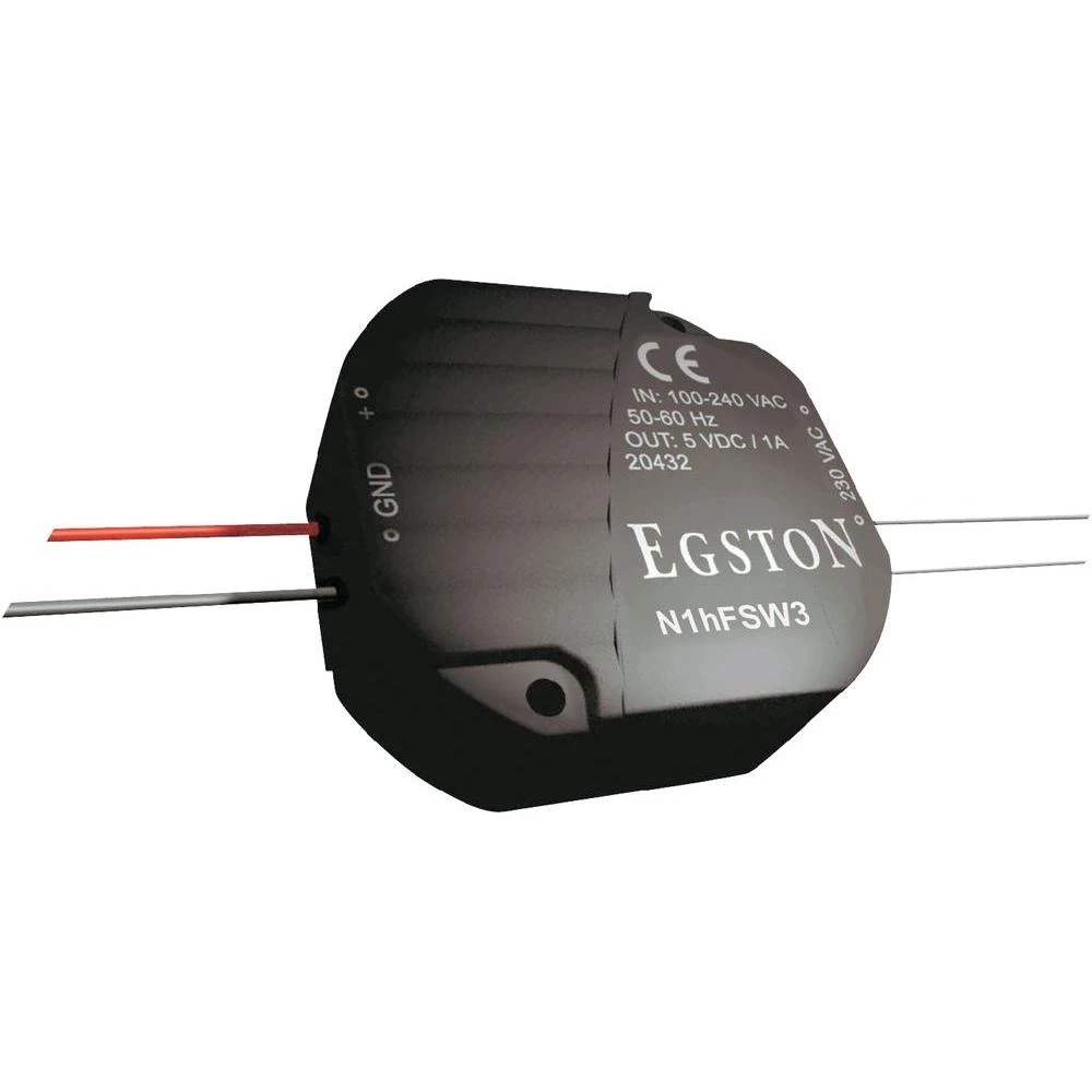 Ugradbeni adapter napajanja Egston N1hFSW3, za podžbuknu montažu, 24V/DC, 0,75 A slika