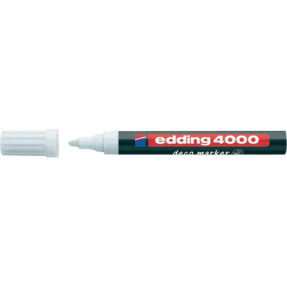 Marker Edding Deco 4000, širina linije: 2-4 mm, bijela slika