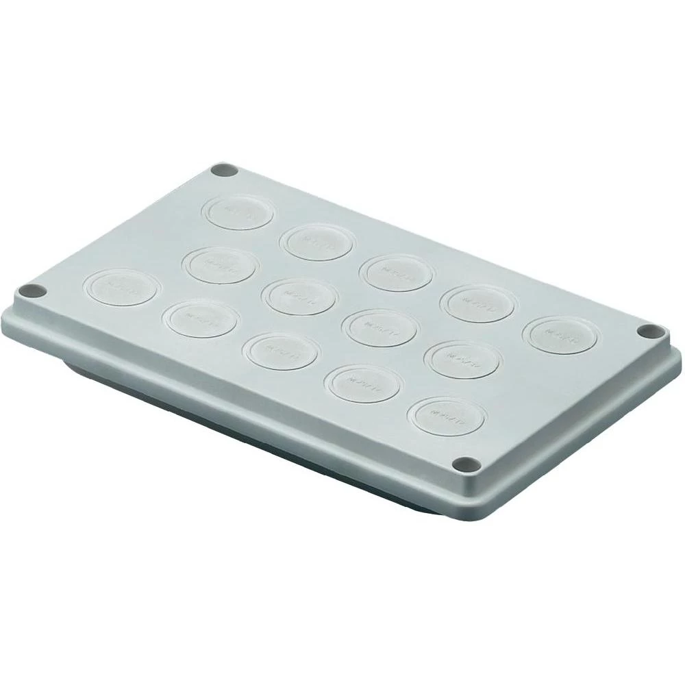 Rittal-Kabelska prirubnica s brtvom 9665.750, 250x160mm, izolirana, siva (RAL 70 slika