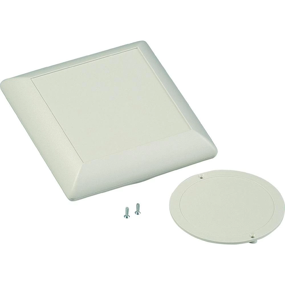 OKW D5012247-Konzolno kućište, ABS sivo/bijelo (RAL 9002), 110x110x39mm, komplet slika