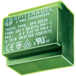 Transformator za tiskanu pločicu Spitznagel 1500358, sadržaj: 1 komad SPK 01409 slika