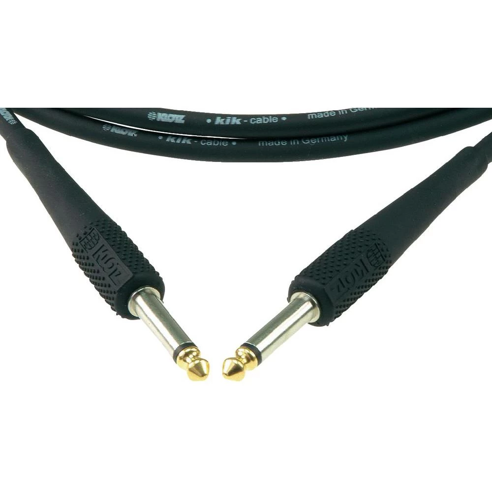 Banana kabel za glas. instrumente KIK,3 m, crni, 6,3 mm banana konektor/6,3 mm b slika