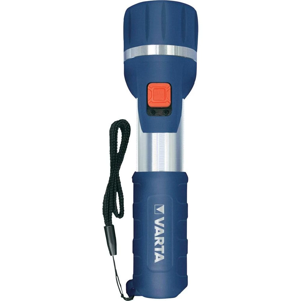 LED džepna svjetiljka Varta Day Light 2 AA na baterije 139g srebrno-plava 176511 slika