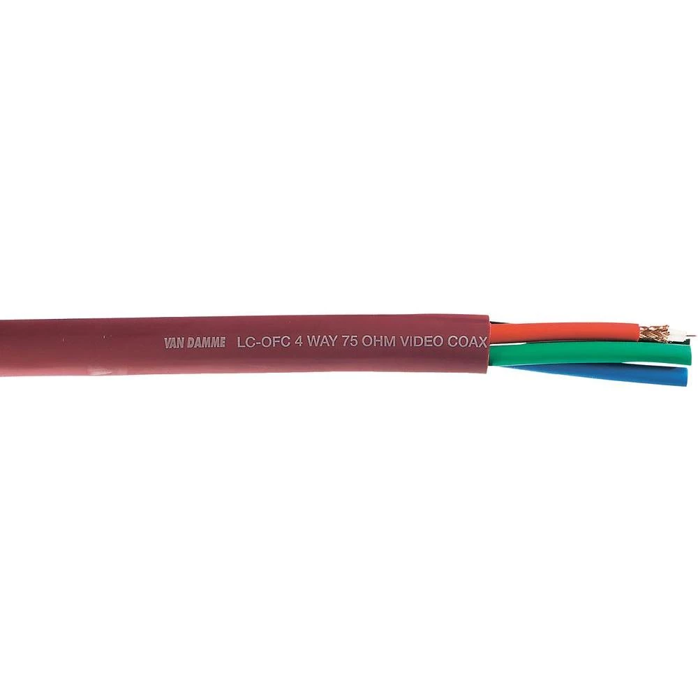 VanDamme-''Plasma Grade Red Series''-Večžilni video kabel, 1x0.22mm slika