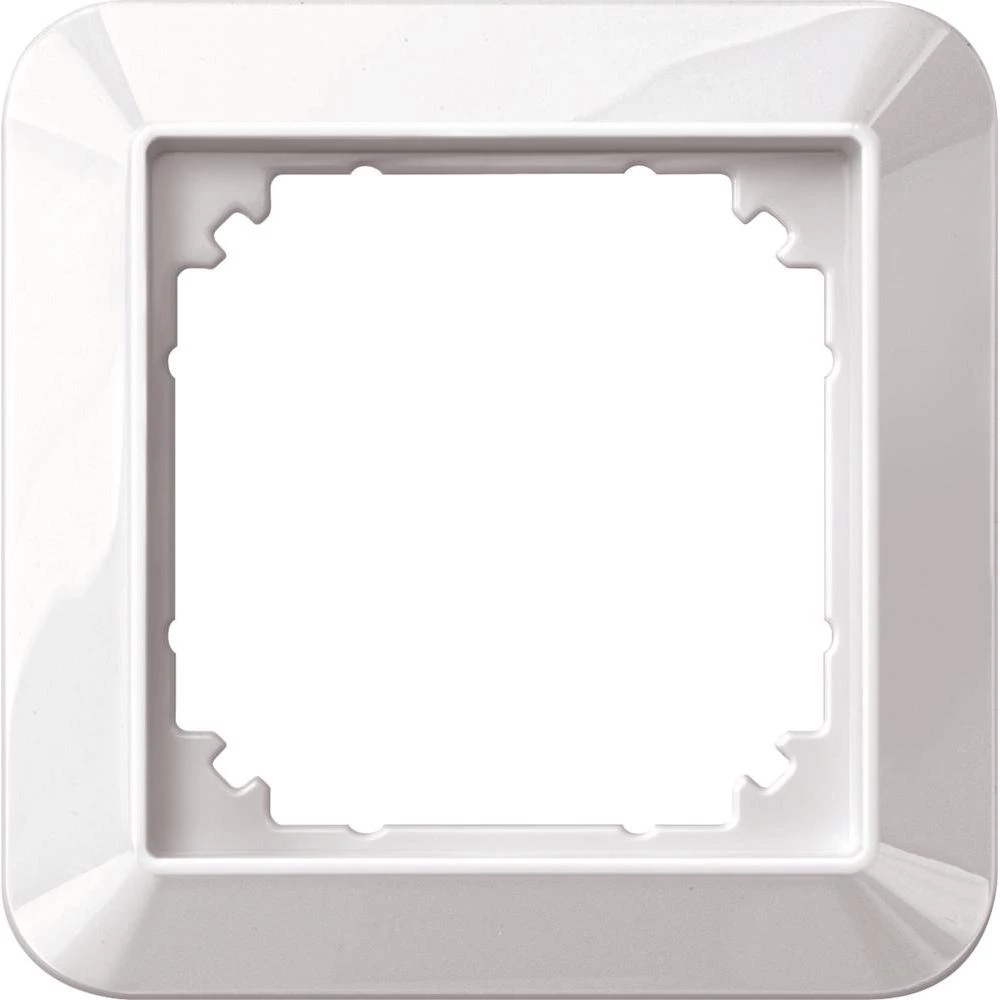 Pokrivni okvir 1M, svjetleća polarno bijela 389119 Merten slika