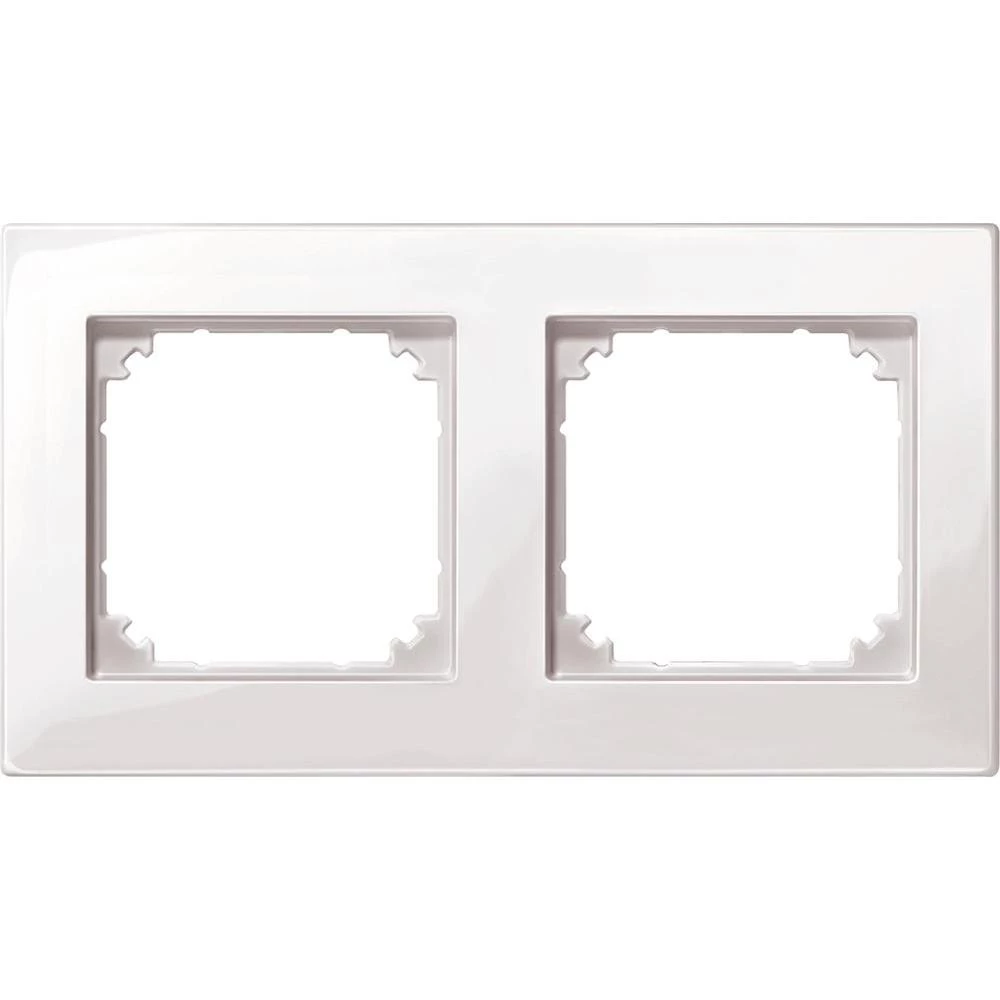 Okvir M PLAN, 2 mjesta, svjetleća polarno bijela 515219 Merten slika