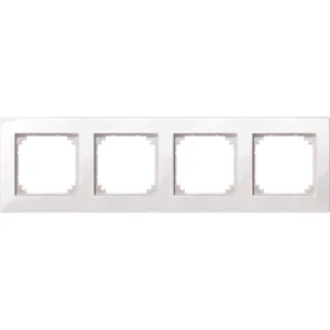 Okvir M PLAN, 4 mjesta, svjetleća polarno bijela 515419 Merten slika