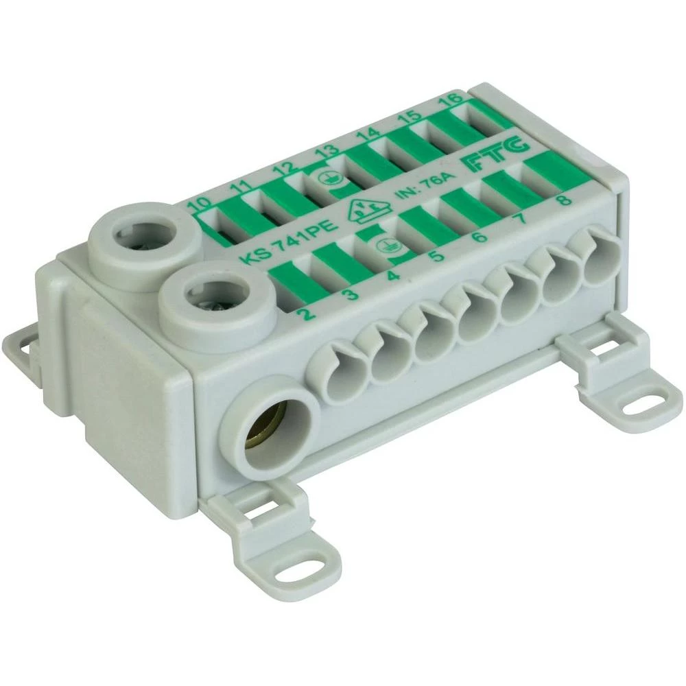 Spojna stezaljka FTG Friedrich Göhringer Easy-Connection Box KS741PE, zelene boj
