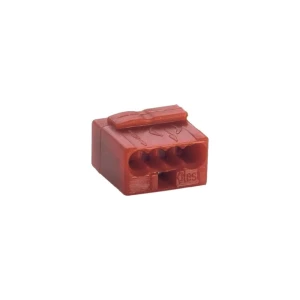 Mikro električni priključak -serije 243 WAGO, presjek 0,6-0,8 mm2, 6 A, crvena 2 slika