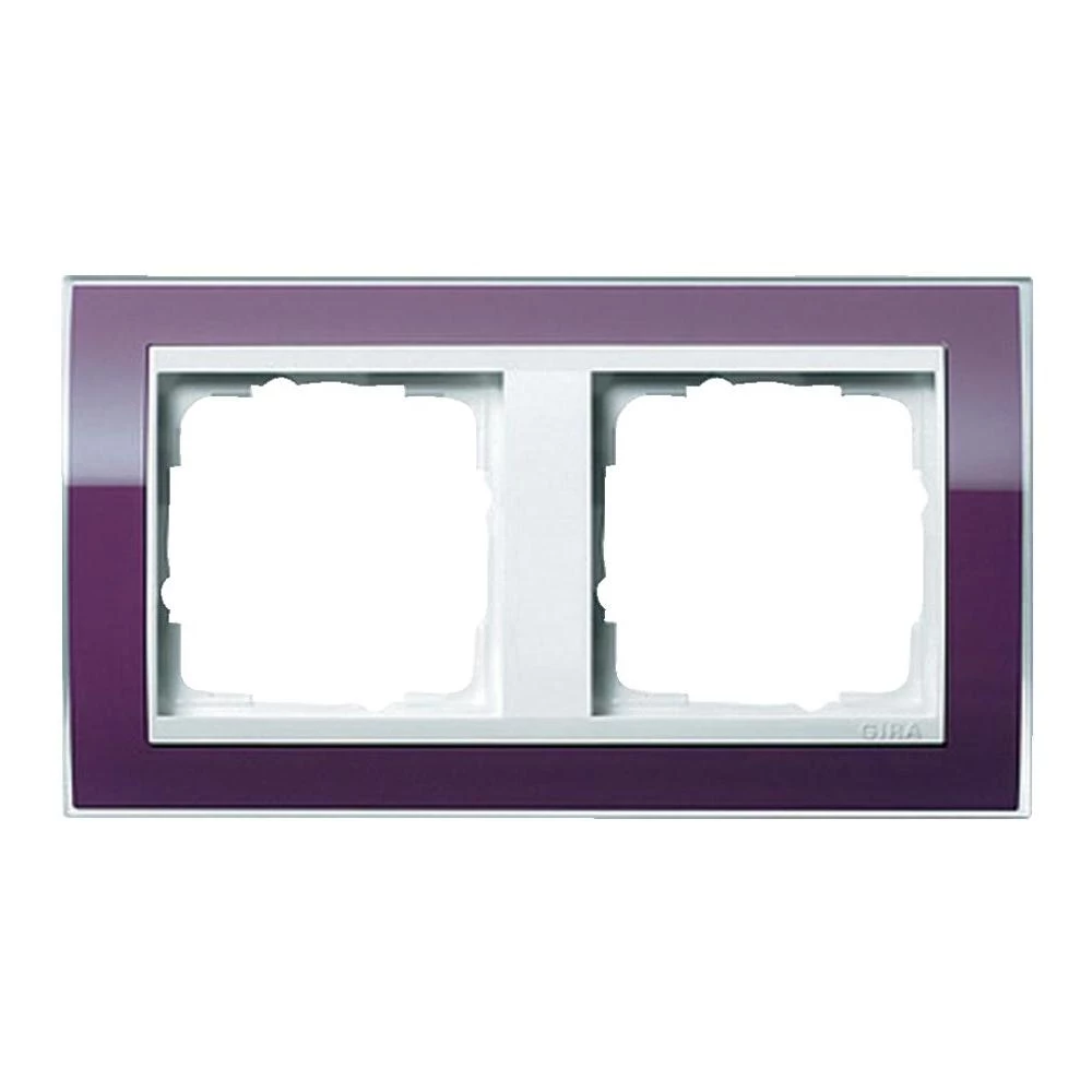 Pokrivni okvir Gira Event 0212753, 2 mjesta, boja patlidžana slika