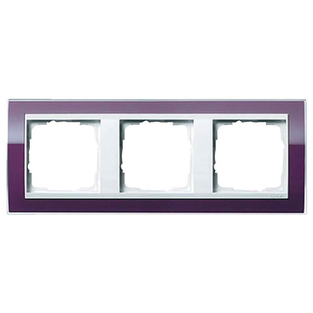 Pokrivni okvir Gira Event 0213753, 3 mjesta, boja patlidžana slika