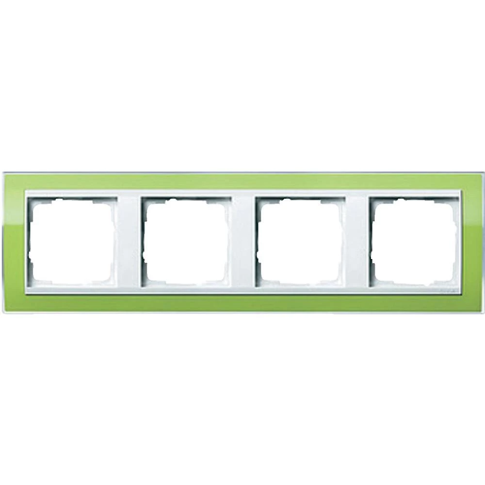 Pokrivni okvir Gira Event 0214743, 4 mjesta, zelena boja slika
