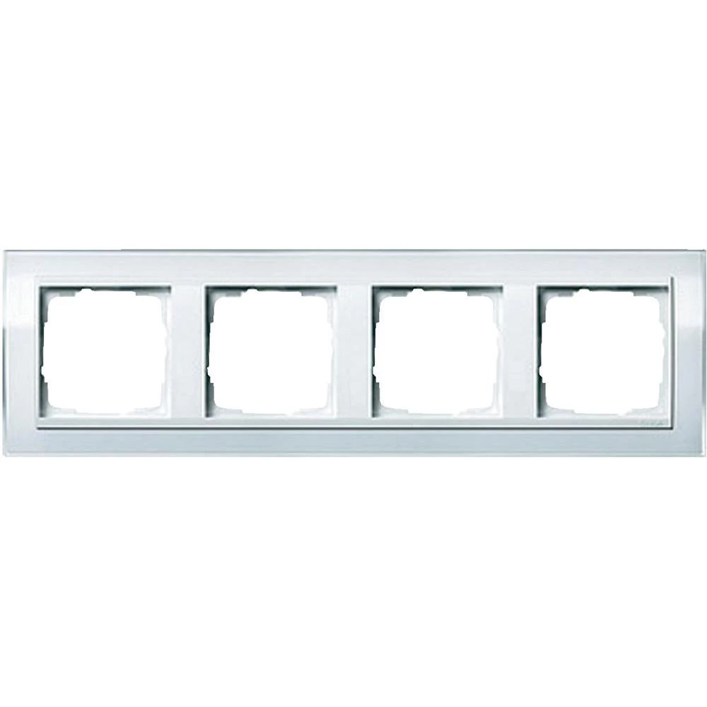 Pokrivni okvir Gira Event 0214723, 4 mjesta, bijela boja slika