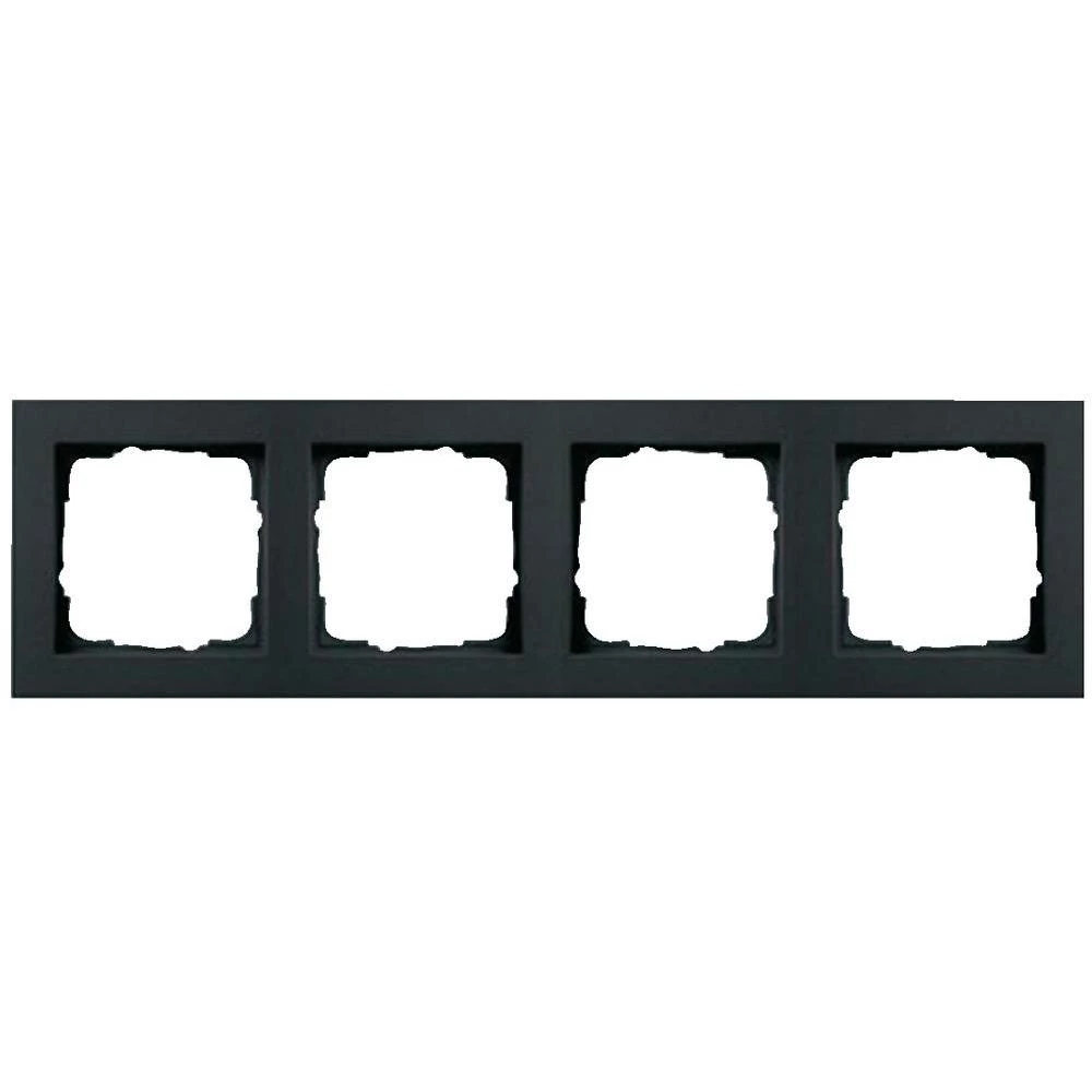 Pokrivni okvir Gira E2 021423, 4 mjesta, antracitna boja slika