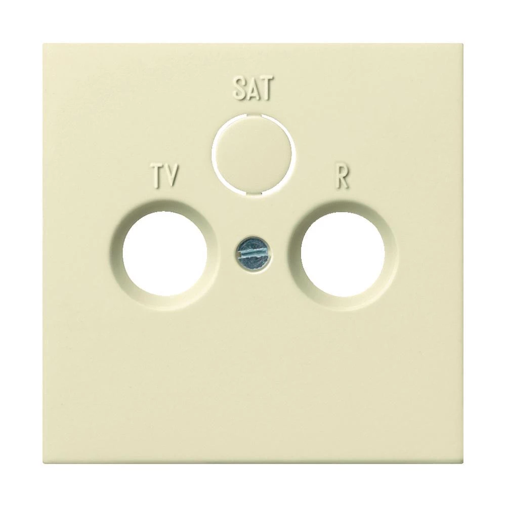 Poklopac za TV-/SAT-priključak za plosnati prekidač Gira 0869111, krem bijela b slika
