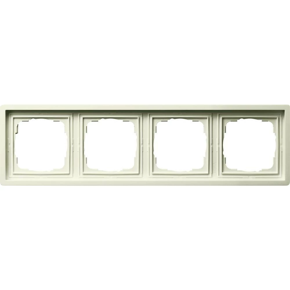 Okvir za plosnati prekidač Gira0214111, 4 mjesta, krem bijele boje slika