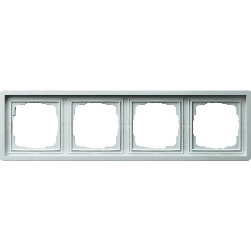 Okvir za plosnati prekidač Gira0214112, 4 mjesta, bijele boje slika