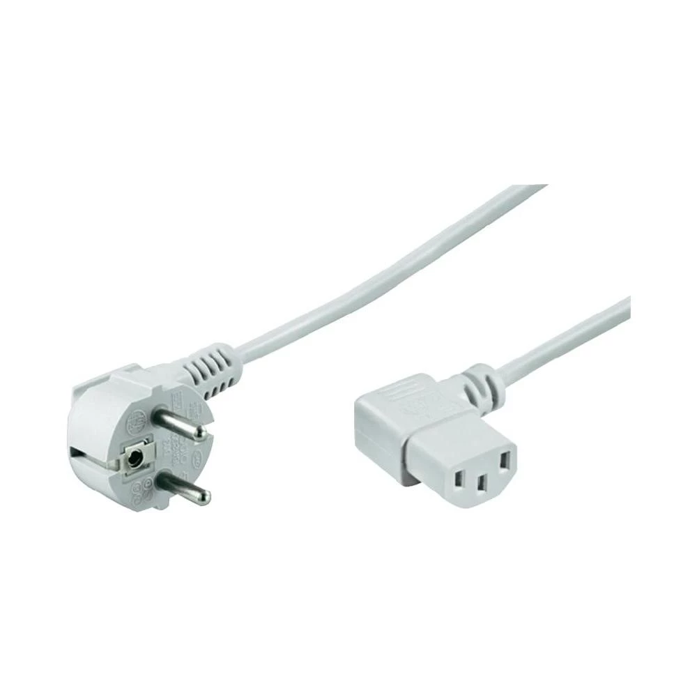 Priključni kabel za hladne uređaje Goobay [ šuko utikač - ženski konektor za hladne uređaje C13] bijela 5 m slika