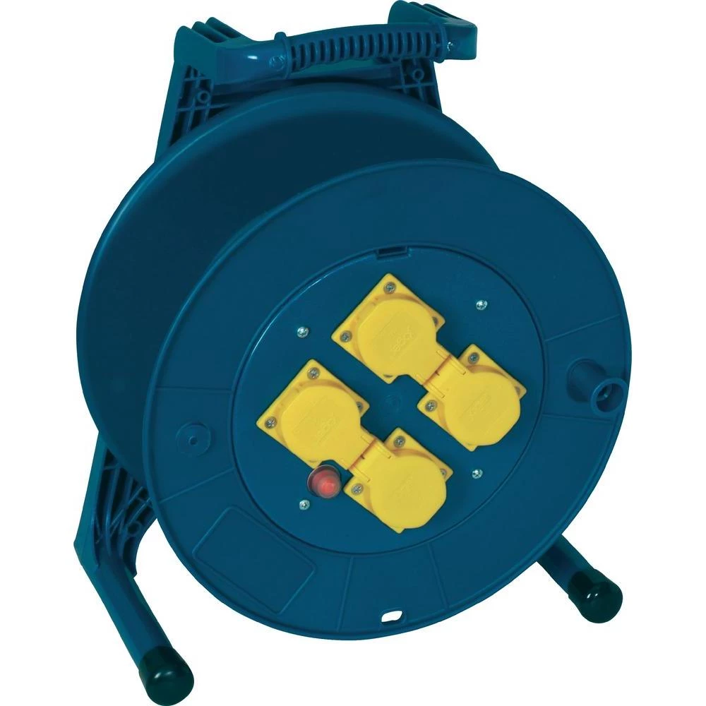 Prazan kabelski bubanj od plastike, 4 utičnice, plava 266.654 Jumbo Kabel slika