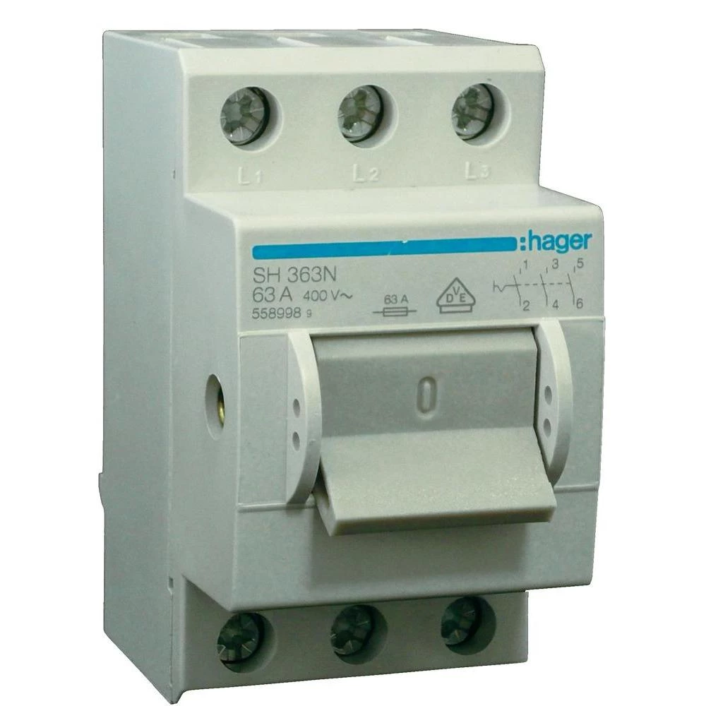 Kompaktni prekidač HAGER, 3 X63 A SH363N slika