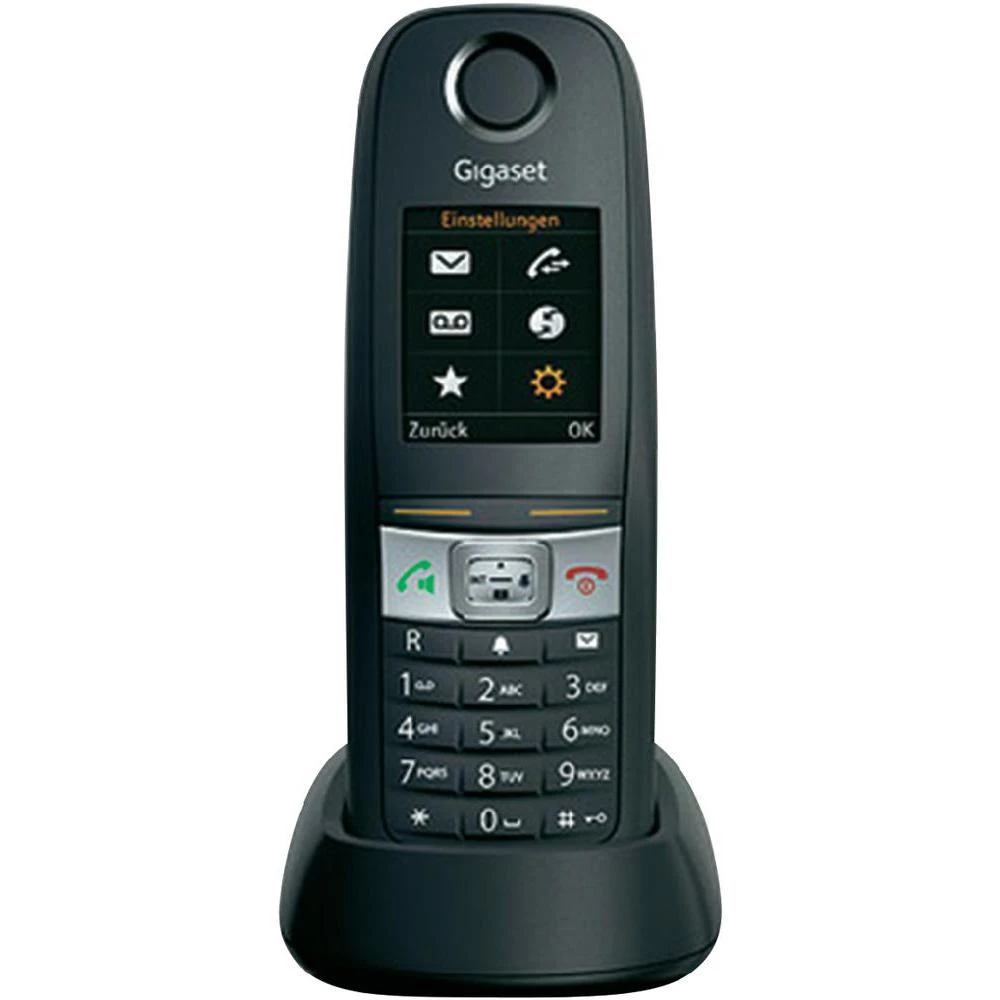 DECT slušalica bežičnog telefona Gigaset E630H crna, srebrna S30852-H2553-B101 slika