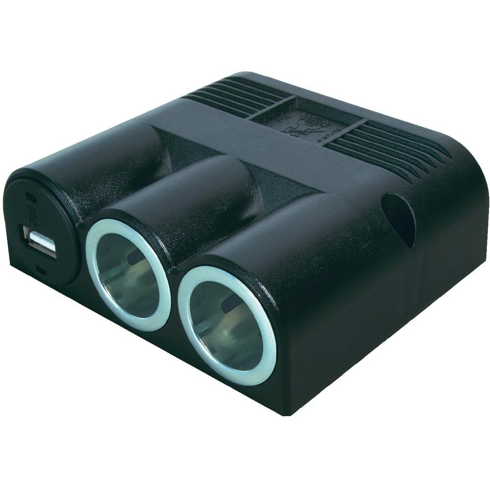 Trostruka utičnica za površinsku montažu s USB-priključkom ProCar, opterećenje: slika