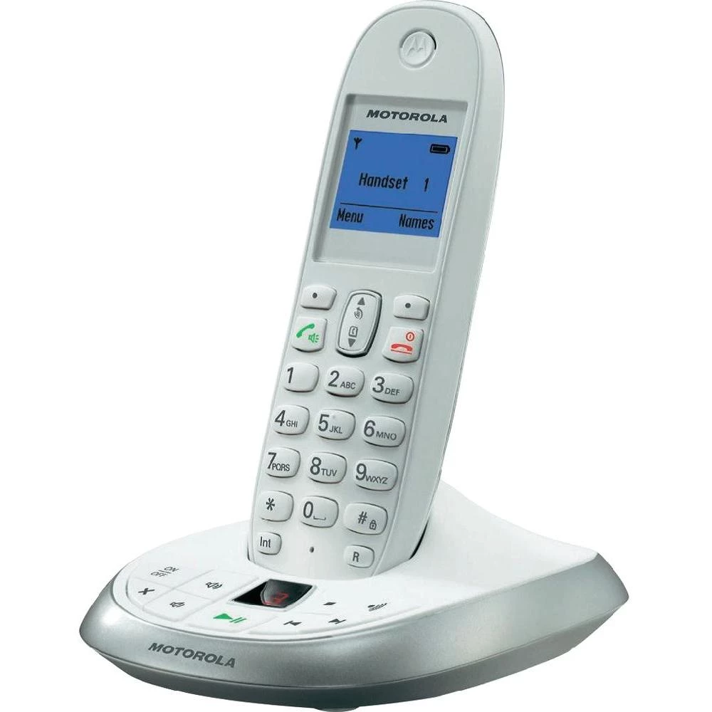 Bežični analogni telefon Motorola C2011W automatska sekretarica osvijetljeni ekr slika