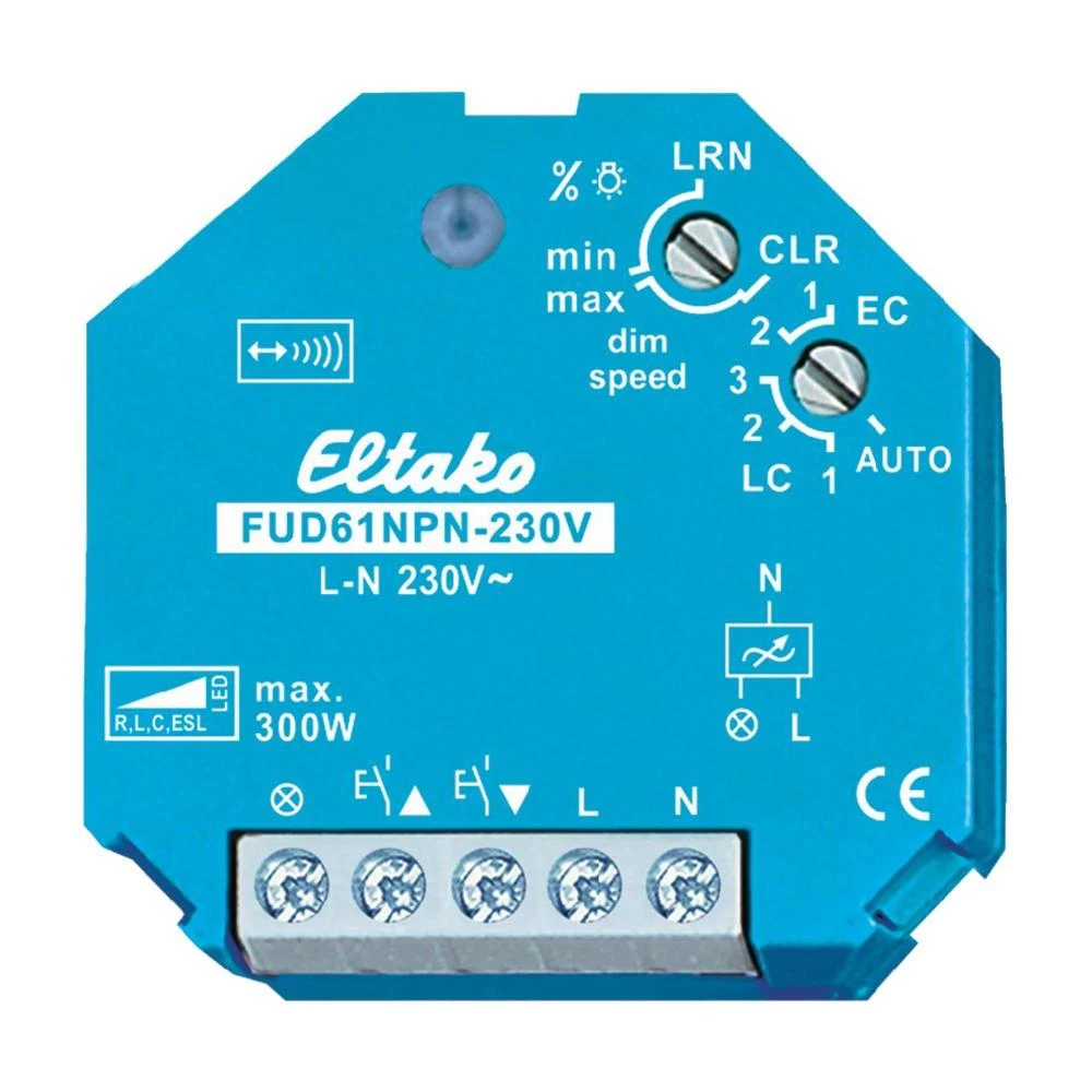 Bežični aktor, univerzalni prekidač za zatamnjivanje EltakoFUD6130 V, frekvencij slika