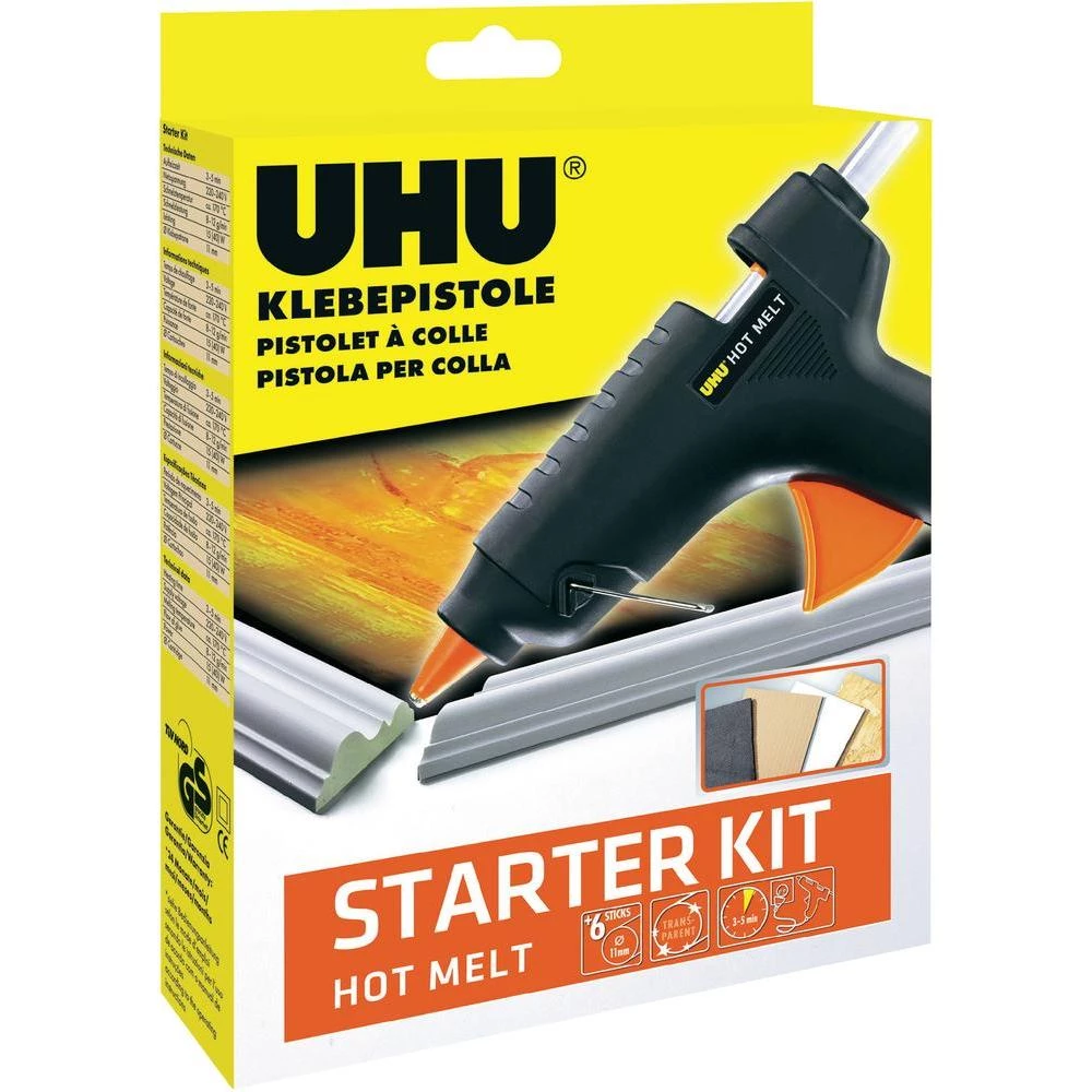 Pištolj za lijepljenje UHU Hot Melt, 48355, 11 mm, 3-5 min, osnovni komplet slika