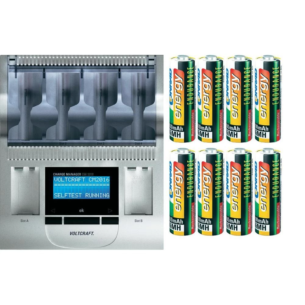 Stanica za punjenje VoltcraftCharge Manager 2016 + 8 x baterija Conrad energy En slika