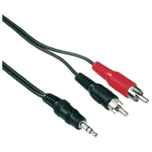 Hama-Činč/JACK audio priključni kabel [2x činč utikač - 1x JACK utikač 3.5mm] 5m slika